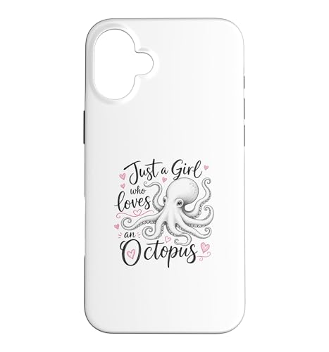 Just a Girl Who Loves an Octopus Cute Octopus �X�}�z�P�[�X iPhone 16 Plus �p