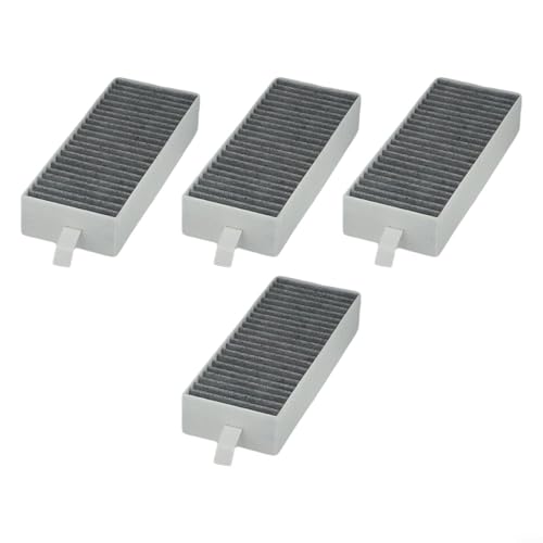 Paquete de 4 filtros de campana extractora de carbón activado compatibles con modelos Siemens y Bosch