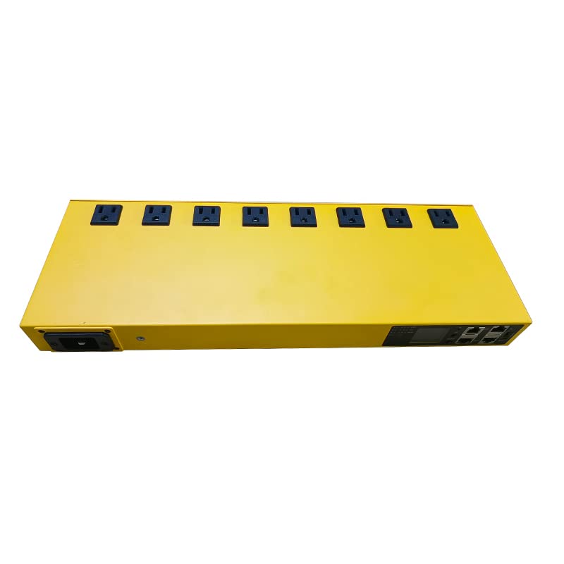 Image of Smart PDU Cabinet Socket 8-Port 15 amps SSH telnet SNMP 485-TCP RTU Programming Development Network Remote Control Room Aging Rack Used (SNMP v1v2v3 telnet SSH Version)