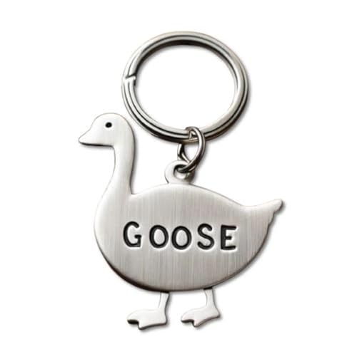Personalized Goose Pet ID Tag - Custom Animal Theme Dog Cat Name Tag - Cute Bird-Themed Pet Collar Accessory Unique Pet Design Pet ID Tag
