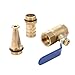 1pcs High Pressure Watergun Car Hose Household Copper Spray Head Valve Switch Sprinkler Fire reel hose Garden Watering Irrigation