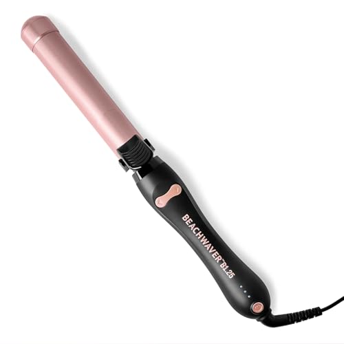 The Beachwaver Co. Beachwaver B1.25 Rotating Curling Iron - Midnight Rose | Automatic 1.25 Inch Ceramic Curling Iron | Auto-Shut Off, Travel-Friendly, Dual Voltage | B-Series (BW160BX)