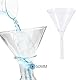 HOMSFOU Flüssigkeitstrichter 5st Chemie Fütterungstrichter Dreieckiger Trichter Labortrichter Mini-trichter Weiß Glas Kleiner Trichter Filter