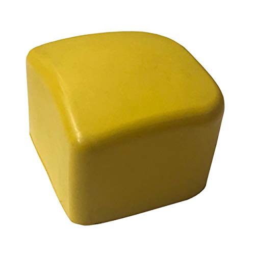 Leborgne, Embout de Rechange Pour Massette Batipro/Nanovib, Antichocs, Jaune, prise en main proche du fer pour les coups précis et prise en main en bout de manche pour les coups puissants