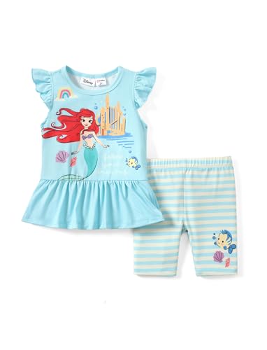 Image of Disney Minnie Mouse Frozen Princess Marvel Toddler Girls Clothes Long Sleeve Sweatshirt + Leggings 2pcs Outfits Set 2-6Y