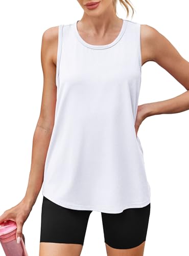Womens Workout Tops Sleeveless Racerback Lightweight Active Tennis Yoga Shirts Athletic Running Tank Top for Women3