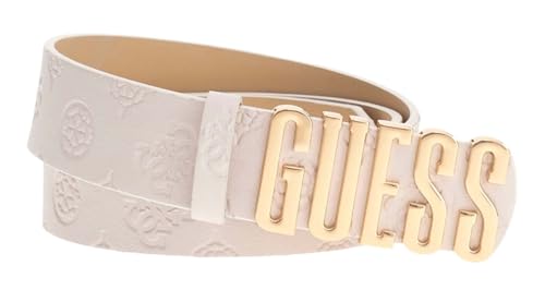 Ceinture GUESS Gerty Pant Belt W85 cream white pour femme chic
