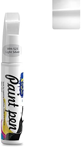 Touch Up Paint for Cars Paint Scratch Repair, Waterproof Auto Scratch Remover Pen (Light Silver)