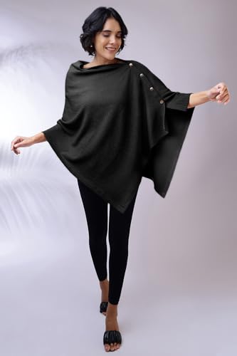Image of Zelena Cotton Bamboo Blend Premium Nursing Cover for Breastfeeding | Breastfeeding Cover for Mothers | Feeding Shawl for Mother | Feeding Cloth | Breathable Nursing Covers (Black)