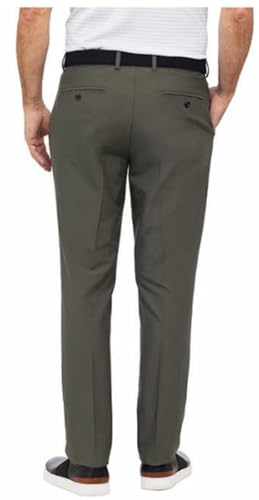 Greg Norman Men's ML75 Microlux Performance Classic Stretch Chino Pant (32Wx29L, Green)2