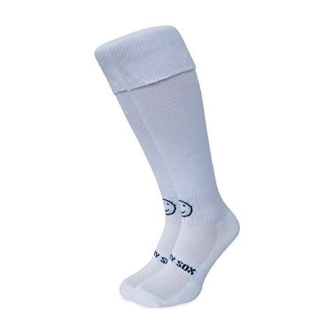 WackySox Plain White Knee Length Sport Socks Cover