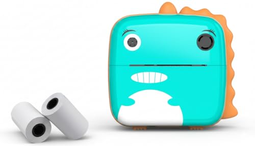 Câmera Instantânea Infantil Filmadora Full HD Divertida Jogo Imprimi Foto - AZUL