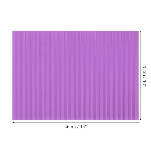 Image of uxcell 10pcs Corrugated Cardboard Paper Sheets,Purple,14 inch x 10inch,for Craft and DIY Projects