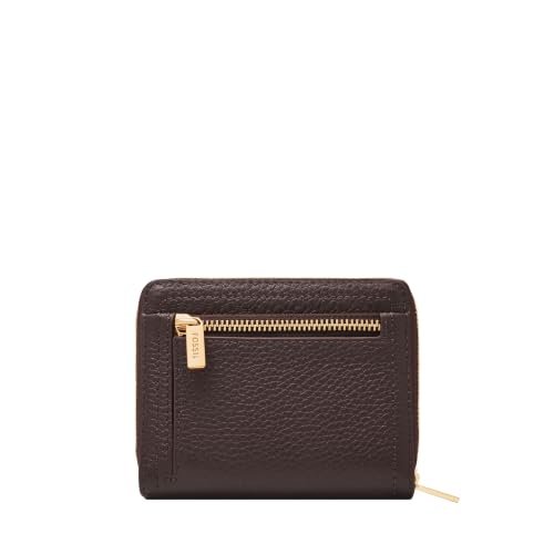 Image of Fossil Women's Logan RFID-Blocking Leather Mini Multifunction Bifold Wallet