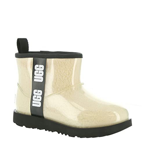 UGG Unisex Kinder Clear Mini Ii Classic Boot, Natural Black, 33.5 EU