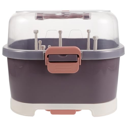 Boîte de rangement séchoir pour biberons plastique compact quotidien