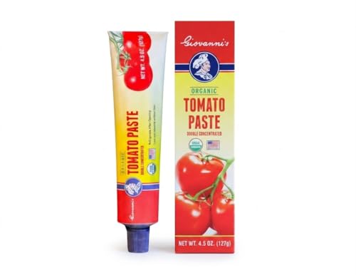 Giovanni's ORGANIC Double Concentrated Tomato Paste | 4.5 oz Tube