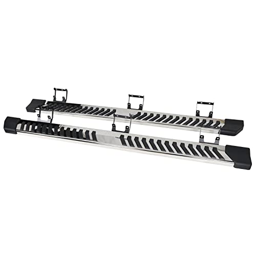 Estribos laterales acero inoxidable color plata para Ford F150 miniatura 2