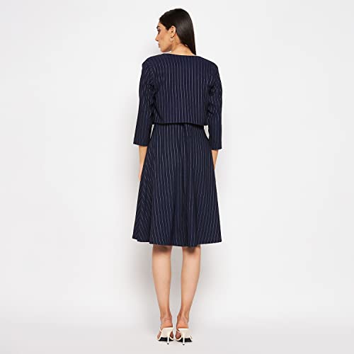 Image of CAMEY Women Striped Cotton Dress