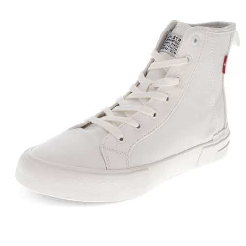 Levi's Women's Elite Sneaker, White Mono, 7.5