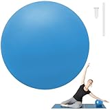Pimoys Small Pilates Ball 9 Inch Small Exercise Ball Mini Yoga Workout Balls for Stability, Barre, Fitness, Bender, Core Training, Improves Balance (Blue)