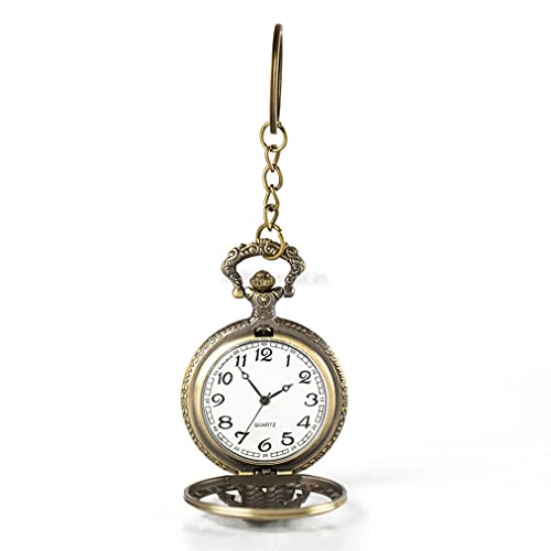 Image of AUGEN Pocket Watch Metal Keychain P.U.B.G Retro Vintage for Gifting With Key Ring Anti-Rust (Pack Of 1)