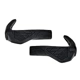 P4B | Fahrrad Schraubgriffe mit Bar Ends - 143/143 mm | Ergonomisch geformt | Barends | Fahrradgriffe in Schwarz