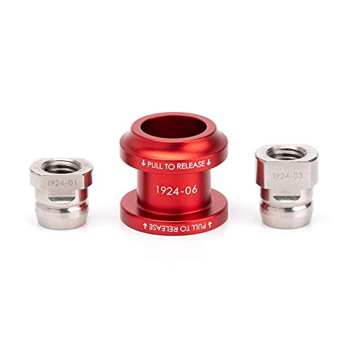 Acuity Billet Aluminum Shift Collar Compatible with M10x1.5mm Shifters Knobs Satin Red