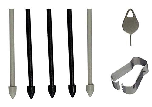 Touch Pen S Pen Stylus Pen Replacement Tips/Nibs with Removal Tweezer for Samsung Galaxy Tab S7 S7+ Plus (Tab S7/S7+ Tips-Black)