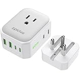EPICKA Thailand Travel Plug Adapter, Foldable & Detachable Type O (Thailand) VisaPlug, 8-in-1 International...