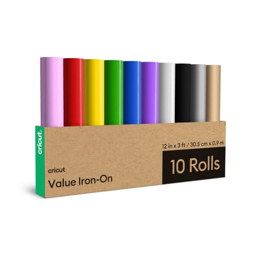 Cricut® Value Iron-On, Rainbow Sampler - 12 in x 3 ft (10 ct)