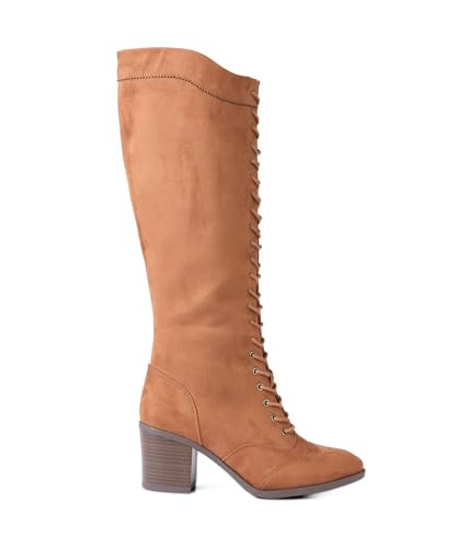 Bottes longues Joe Browns femme bottine lacet chaussure talon bois