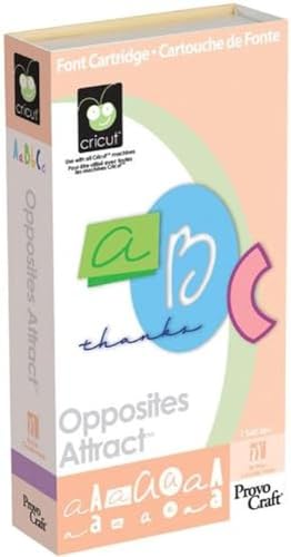 Cricut 29-0227 Opposites Attract Font Cartridge
