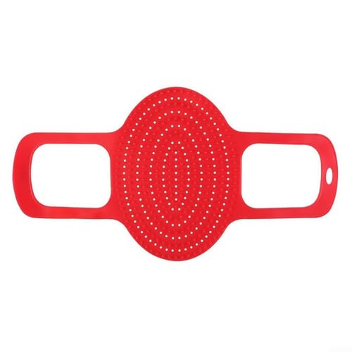 Correa de silicona para una transferencia segura y fácil de utensilios de cocina y platos calientes (rojo)