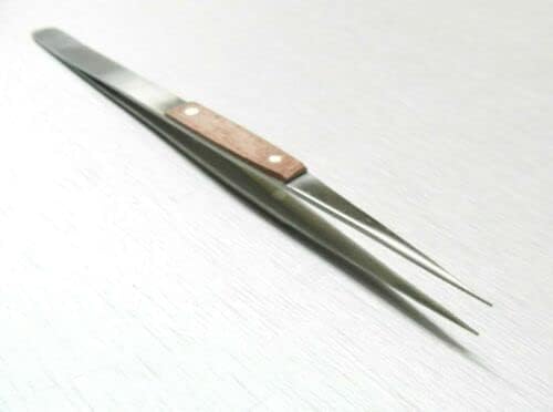 Fiber Grip Tweezers NON Locking STARIGHT 6-1/2" Heat Resistant Jewelry Soldering By JTS