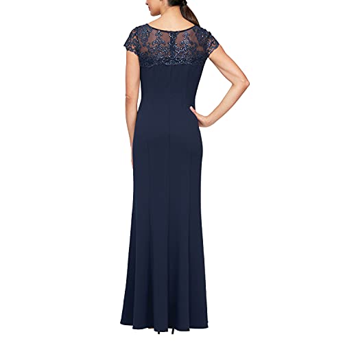 Alex Evenings Women's Long Shift Dress 
