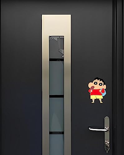 Image of Wooden Shinchan Fridge Magnet Attractive Cartoon Theme Magnet for Indoor Decoration (Pack of 1)