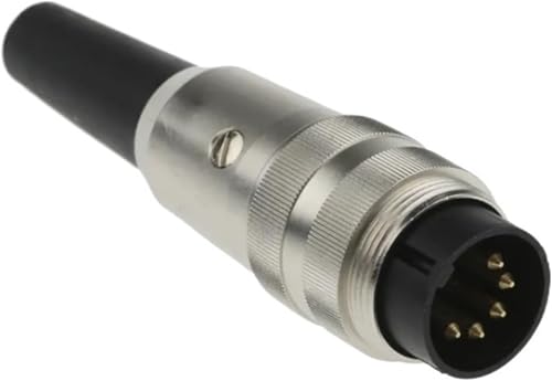 Conector circular M16 de 5 pines roscado SV50 para montaje de cable de transmisión 3