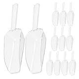 UTHCLO 12 Stück Eisschaufel: Kunststoff-Mehlschaufel für die Küche – Popcornpulver, Lebensmittel, Süßigkeiten, Popcorn, Kaffeebohnen, Tiernahrung, Löffel, Schaufeln, Zubehör