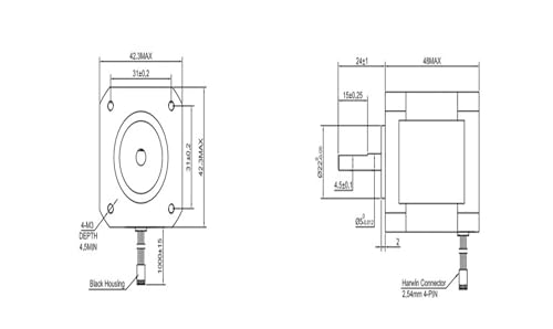 Nema 17 17HS19-2004S1 motorisation pas à pas synchrone à haute rétention - 6