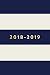 Produktbild 2018 - 2019, 18 Month Weekly & Monthly Planner: Navy Stripes, Daily, Weekly, Monthly, January 2018 - June 2019
