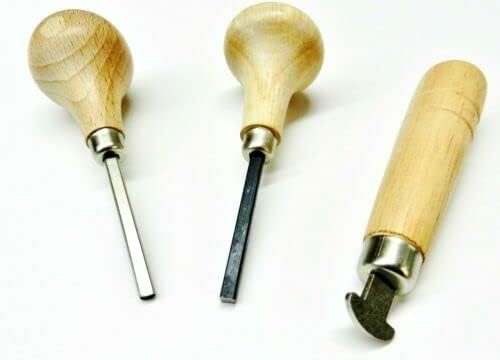 JTS Stone Setting Tools Set of 3 Jewelry Stone Prong Pusher, Bezel Pusher and Roller