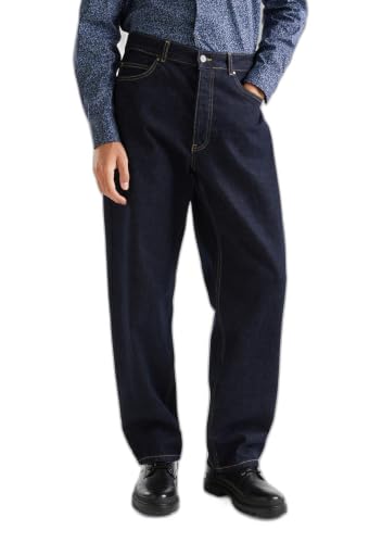 Jeans Benetton 4zi8ue00w denim bleu foncé 905 coupe ajustée haut de gamme