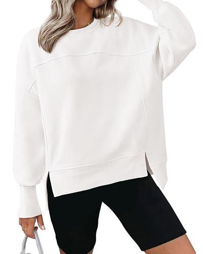 BTFBM Women's Casual Crewneck Sweatshirts 2025 Spring Fall Clothes Long
