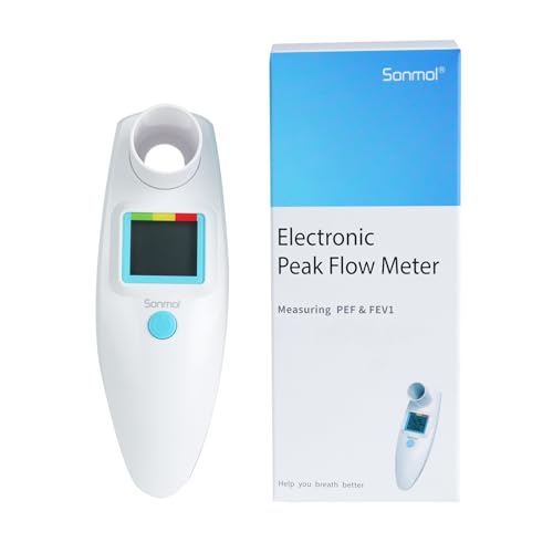 Sonmol SMPF-2S Peak Flow Meter Portable Spirometer Measure Pef & Fev1 Lung Tester thumb #5