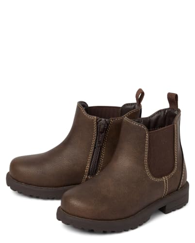The Children's Place,and Toddler Chelsea Boots,Brown,10 - image 2