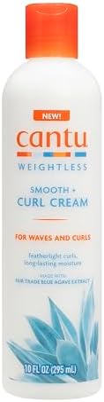 Cantu Weightless Smooth + Curl Cream, 10 fl oz