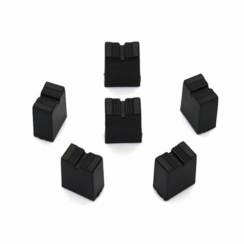 ezqnirk 10PCS Equalizer Push Key Cap Mixer Fader Cap Sliding Potentiometer Pusher Cap Knob Inner Hole 4mm,Black