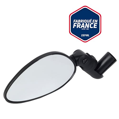 Zefal Cyclop Espejo Retrovisor para Bicicletas – Espejo Plegable para Carretera, Híbridas y E-Bikes | 46 cm2 Convexo Cromo ABS, Montaje Reversible 16–22 mm, Ajustable en 3 Ejes, 60 g miniatura 2