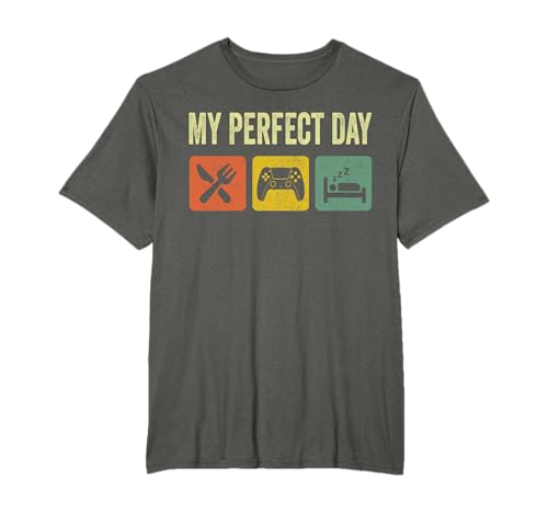 Maglietta da videogiochi My Perfect Day Funny Cool Gamer, regalo Maglietta
